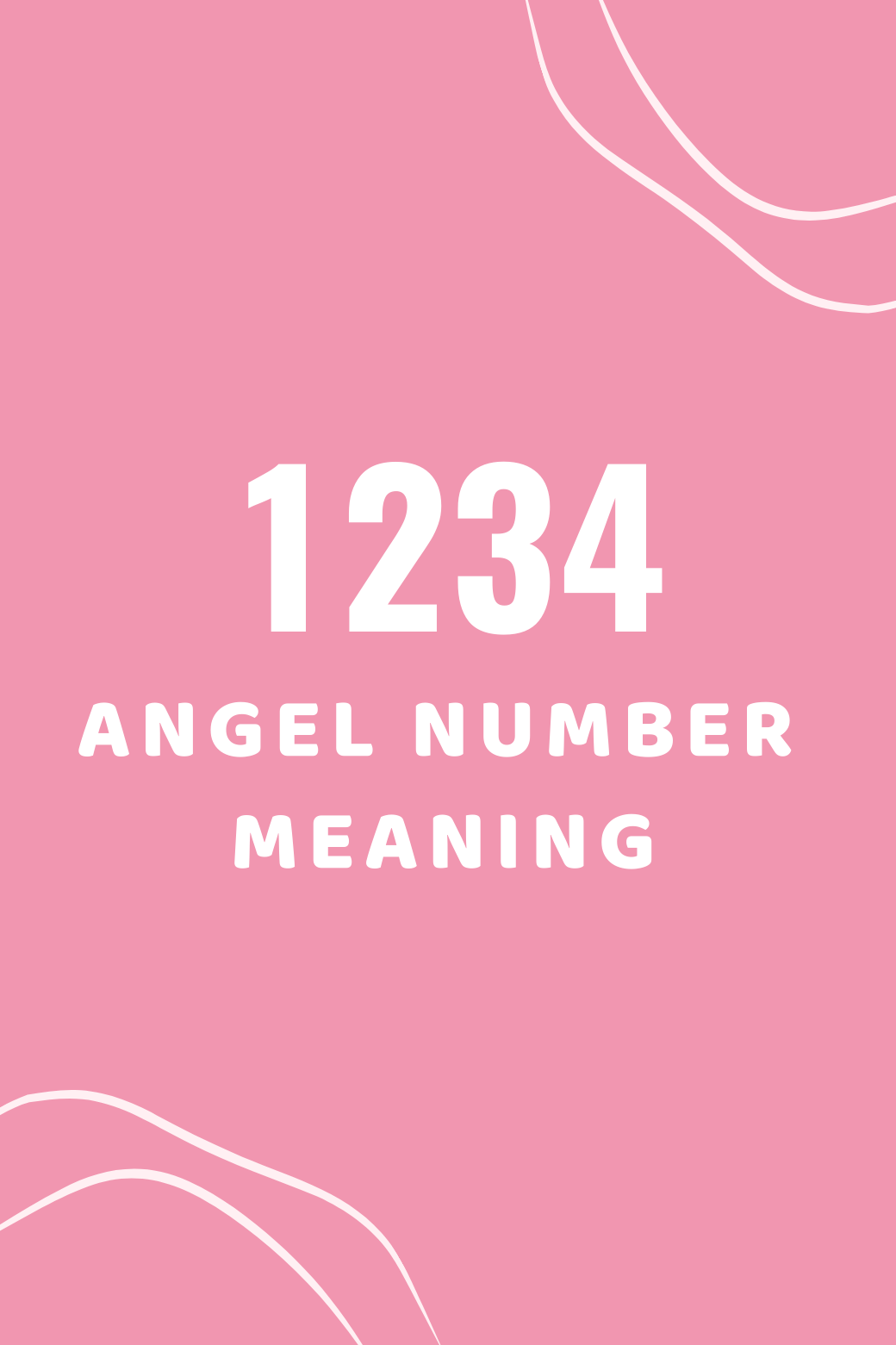 1234 angel number meaning