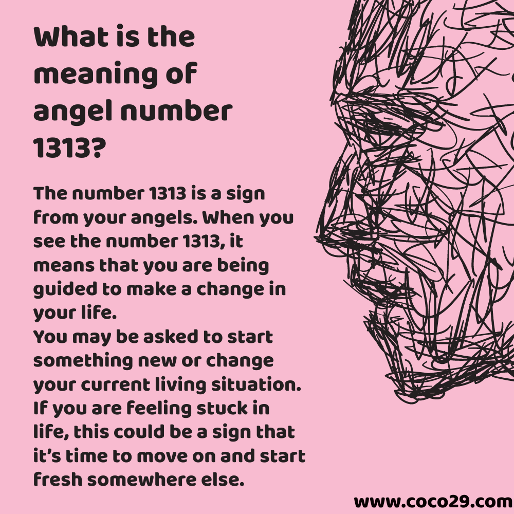 what is the meaning of angel number 1313